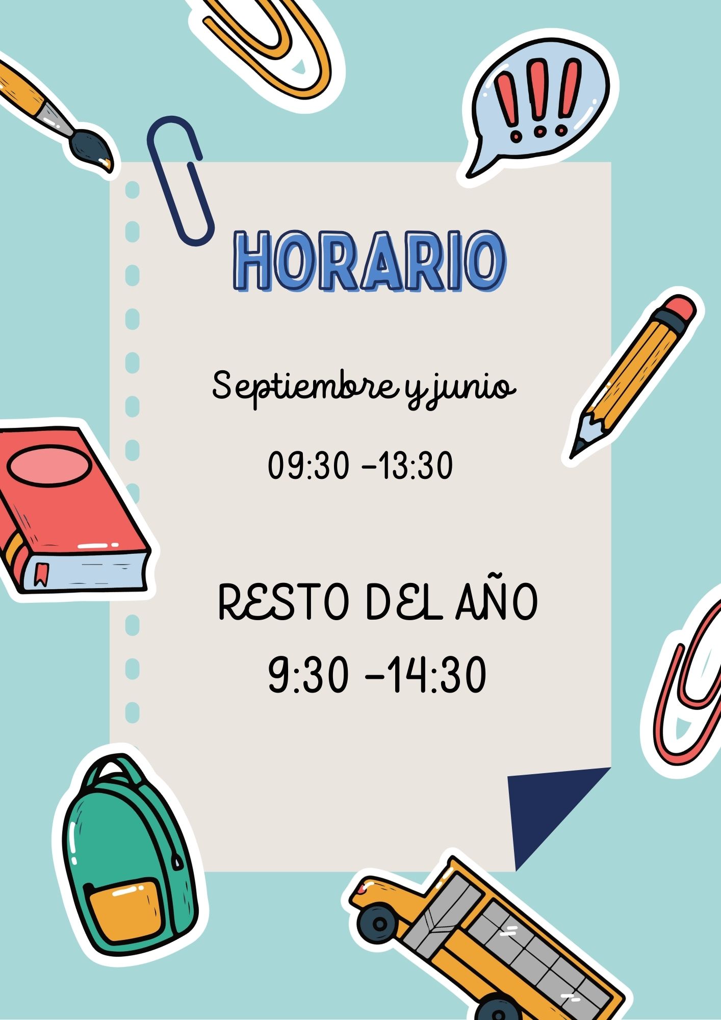 Horario general